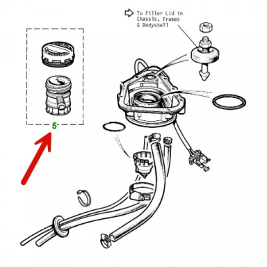 FUEL FILLER NECK & CAP  CBC6021